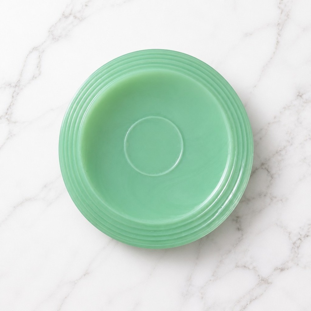 Pioneer Woman Jadeite Green 10" Mixing Bowl Large Heavy Ribbed 'Vintage Style' - Picture 2 of 3